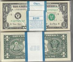 1 Dllar 2001  100 stk original pak unz bankfriesch