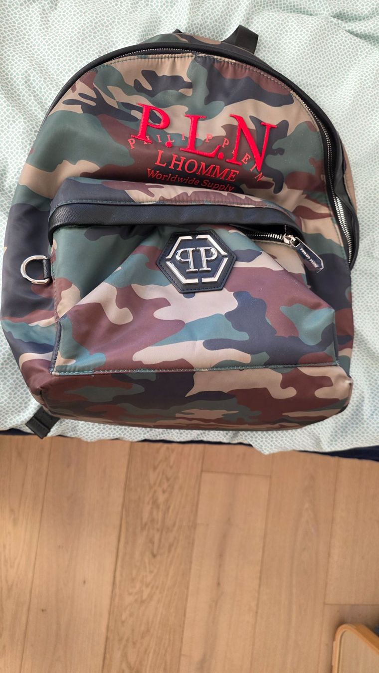 Philipp Plein Zaini: Philipp Plein Camouflage Rucksack – Usato da Horgen venduto da Biffy2010