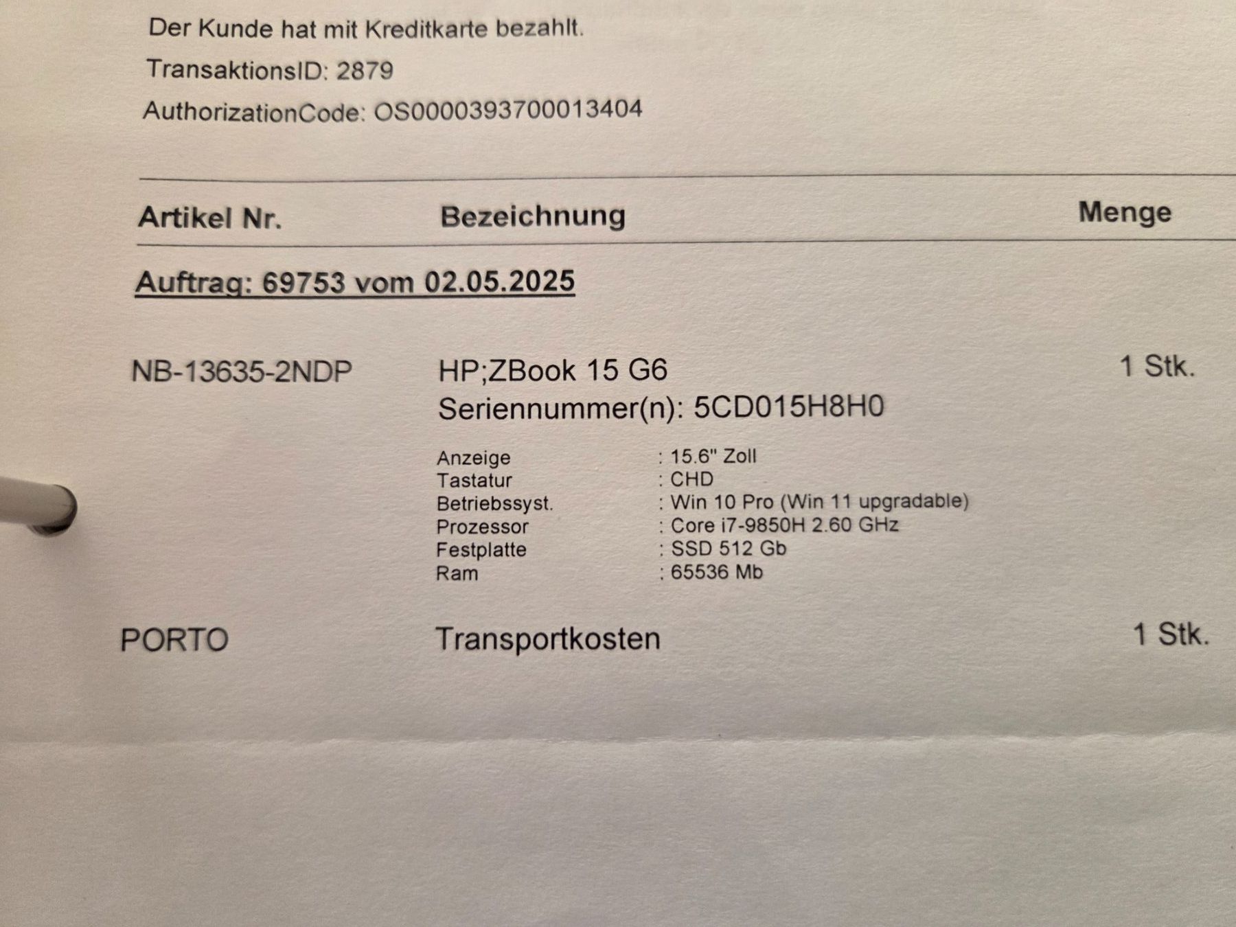 Hewlett Packard Portables: HP zBook 15 G6 – D'occasion à Altdorf UR par emma_peel 8