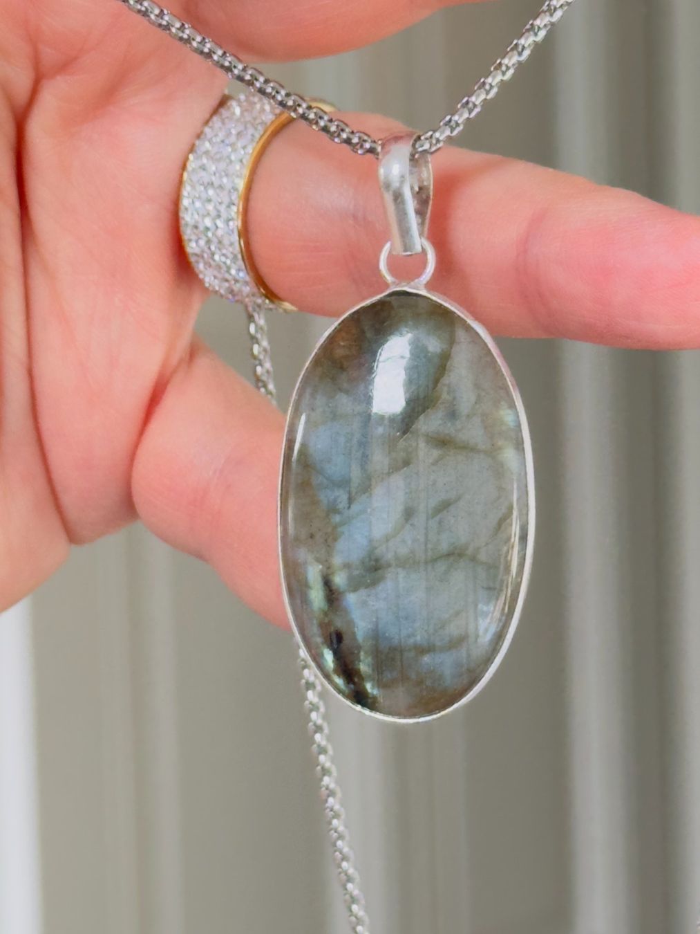Catenine: Labradorite necklace – Nuovo e nell'imballaggio originale da Genève venduto da AGBERG 7