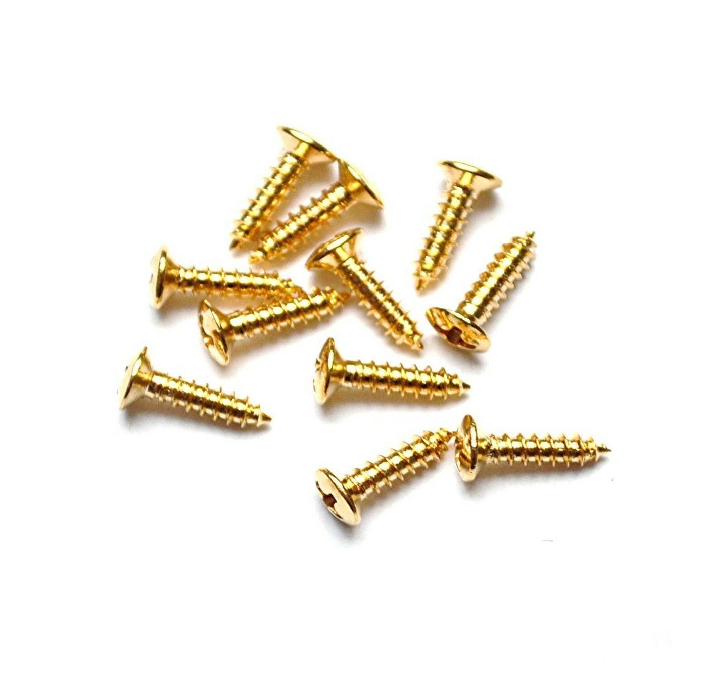 Strumenti musicali: 12 Pickguard Schrauben Stratocaster Telecaster Farbe Gold – Nuovo e nell'imballaggio originale da Basel venduto da 4056BS 1