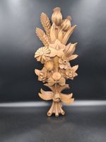 Alpines handgeschnitztes Holzrelief Wandschmuck Costa Itali
