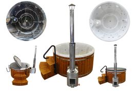 Premium Hot Tub Badefass Whirlpool Hotpot Nordique Hybrid