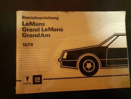 Bedienungsanleitung;   1979 Pontiac LeMans, Grand Am
