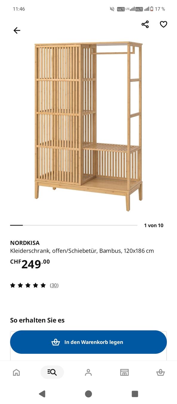Ikea Armoires: KLEIDERSCHRANK NORDKISA IKEA – Neuf (Voir description) à Mellingen par sar_hgr7 3