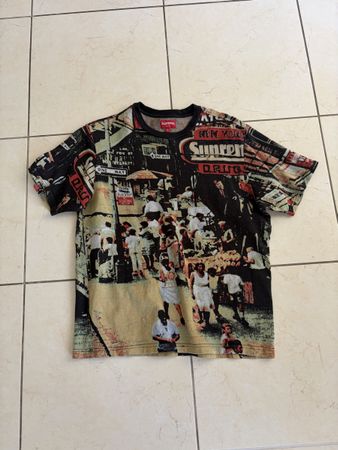 T-Shirt Supreme New York City Print Grösse S