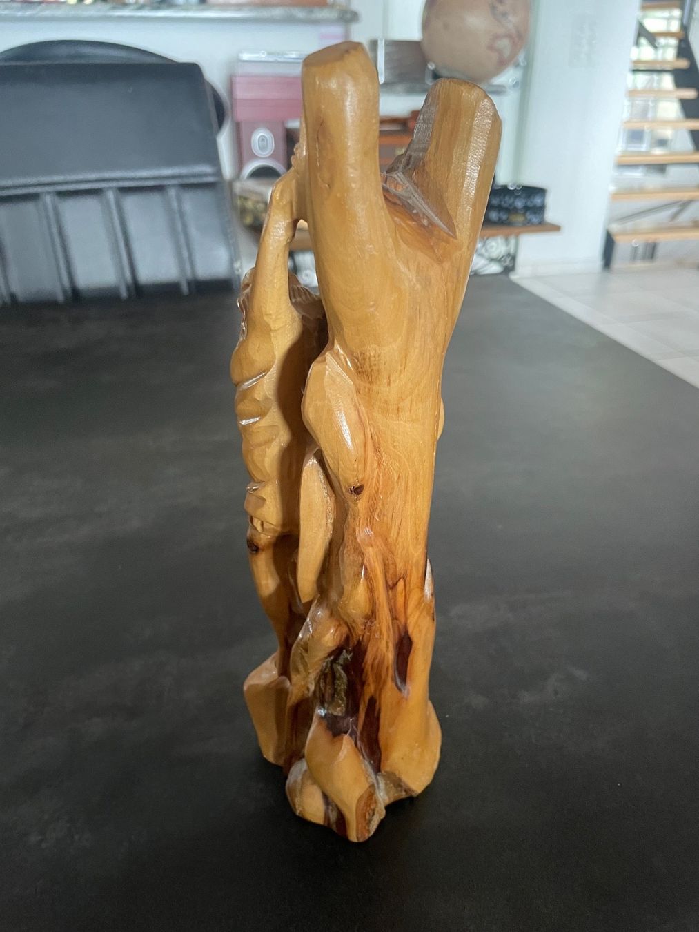 Statuette: Ancien Crucifix en Bois Sculpté – Usato da Vallamand venduto da Bricbracbroc82 5