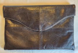 Vintage Leder-Dokumentenmappe Schreibmappe 30×19 cm