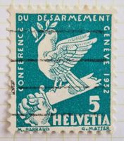 Helvetia 1932 Friedenstaube 20x 5Rp Werte