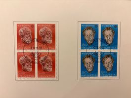 Briefmarken Block Europa 50 / 80 Rappen Coux 1985