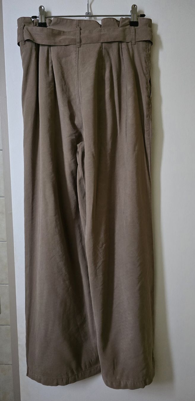 Only Pantaloni: Pantalon large S/32, brun, coton – Usato da La Neuveville venduto da Diamise 1