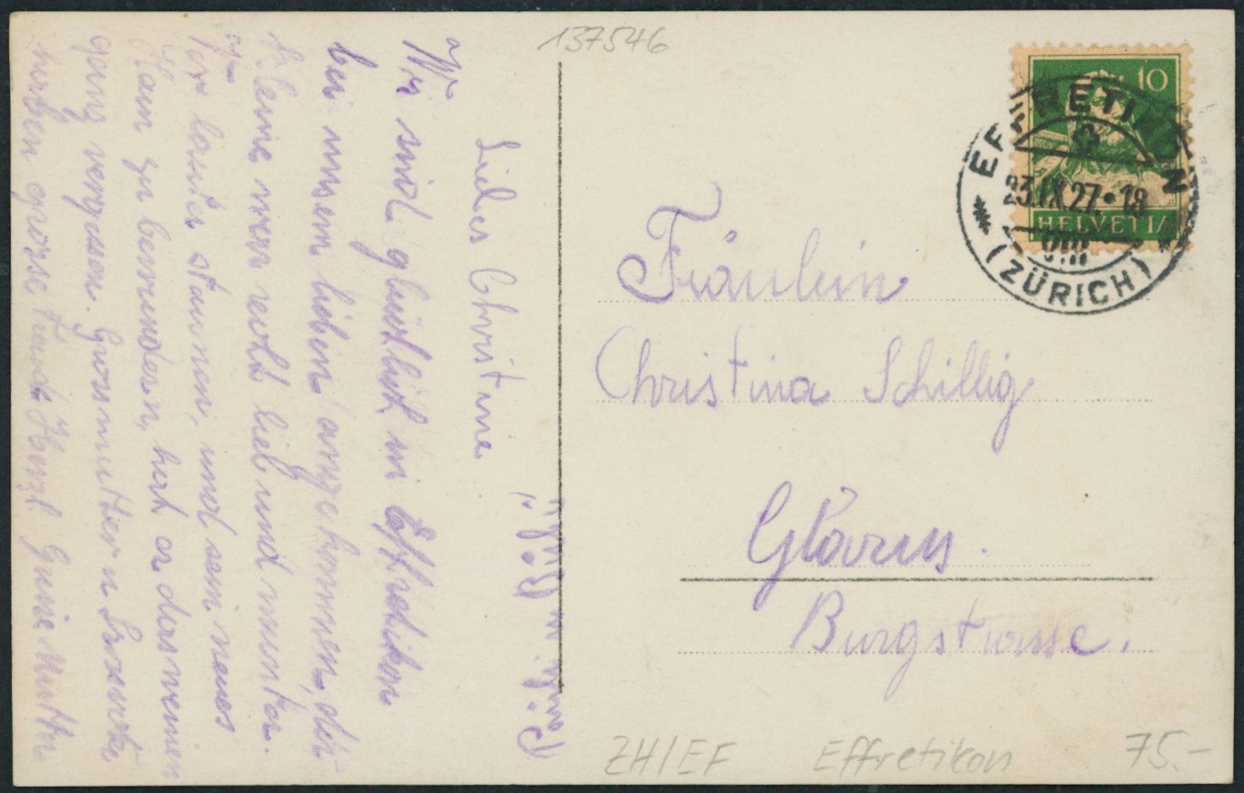 Cartes postales: ZH Effretikon – D'occasion à Schindellegi par dolpitz 1