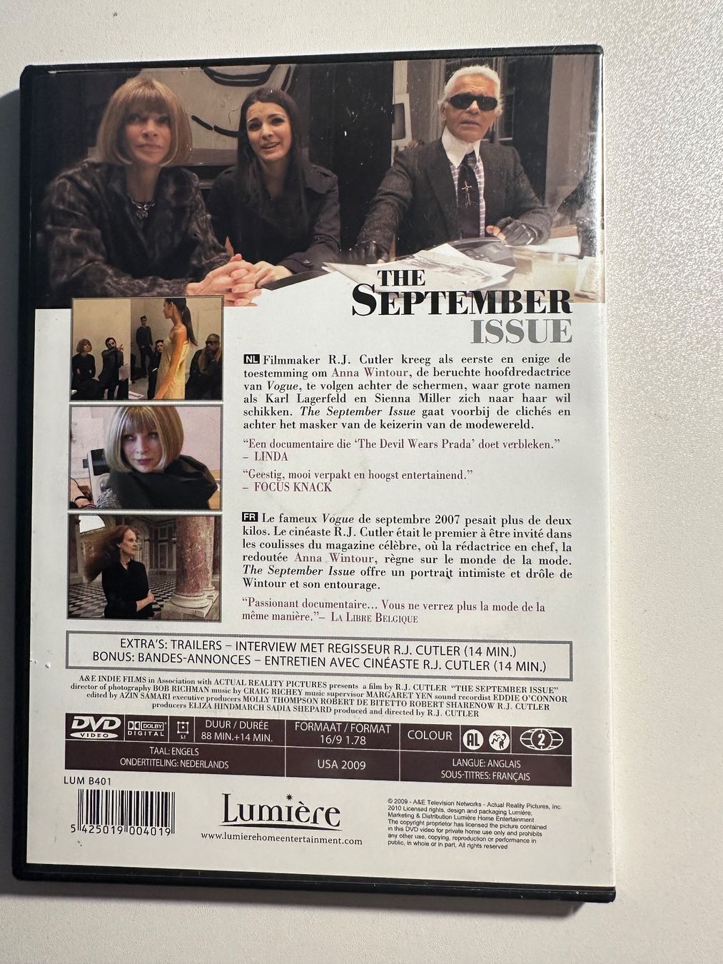 Tous les DVDs: DVD Anna Wintour, Vogue – Neuf avec emballage d'origine à Aarburg par flacon05 1