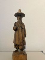 Holzfigur Mann mit Hut und Stab guter Zustand