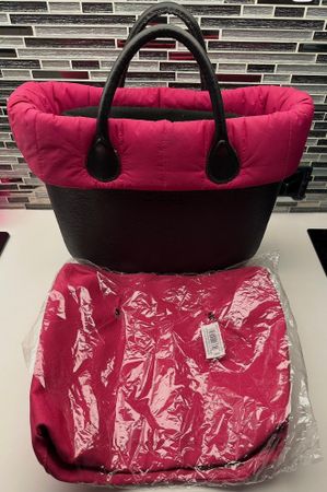 Sac à main OBAG noir/rose.