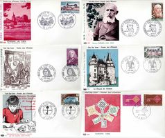6 Stück FDC Frankreich