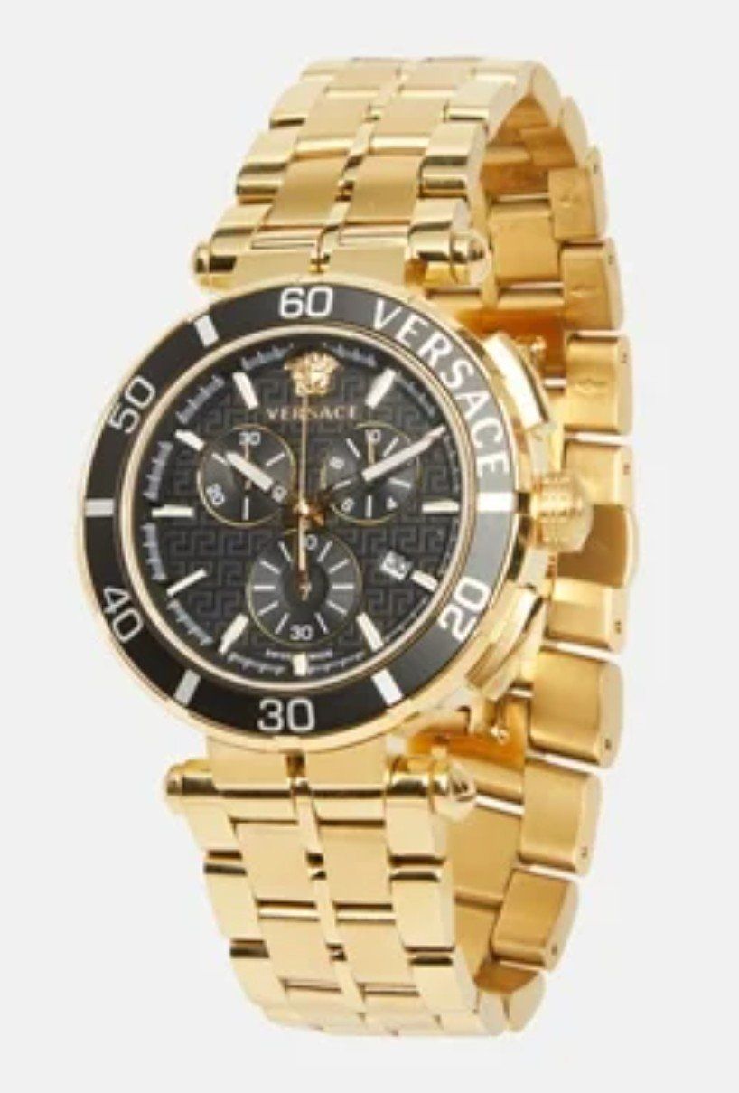 Versace Orologi: Goldene Versace Uhr Chronograph – Nuovo e nell'imballaggio originale da Scherz venduto da lacoste30