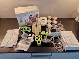 Milchpumpe Calypso und Handpumpe