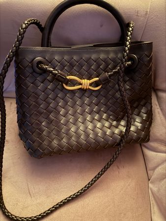 Handtasche geflochten braun NEU