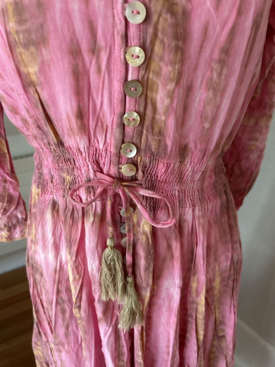 Vestiti: Bohemian Maxikleid Gr. S - Rosafarben mit Batik – Nuovo (secondo la descrizione) da Kirchdorf BE venduto da Stella130 2