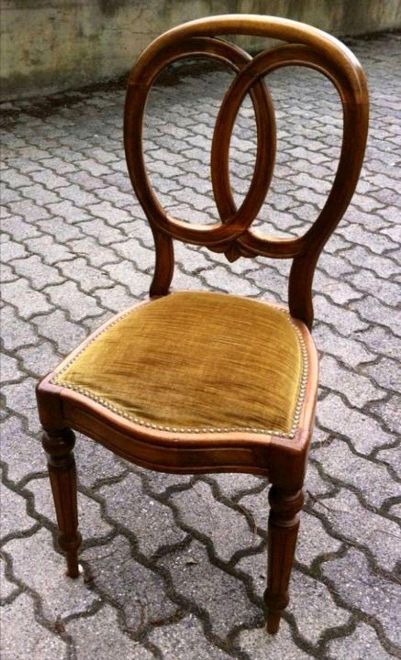 Sedie: 6 chaises de syle en noyer – Usato da Conthey venduto da Cathlouz 1