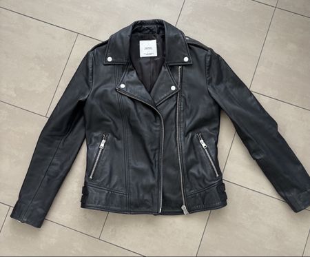 echte Lederjacke neuwertig, schwarz, Grösse S
