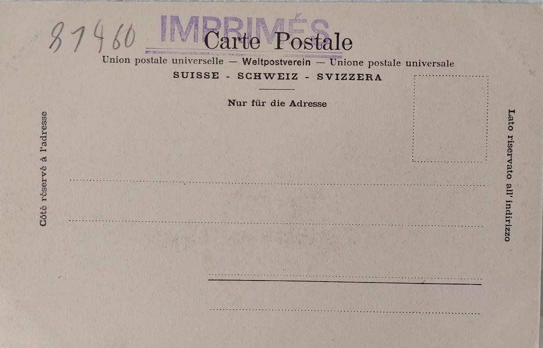 Cartoline postali: ZERMATT  -  Lac Noir – Usato da Delémont venduto da Domdom1 1