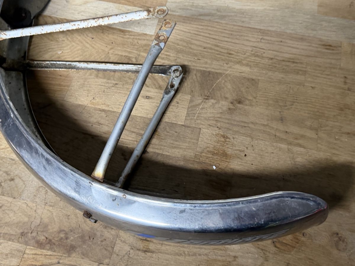 Sachs Parti ricambio per ciclomotori: Schutzblech Sachs Chrom mit Streben – Usato da Bolken venduto da si.x.las 2