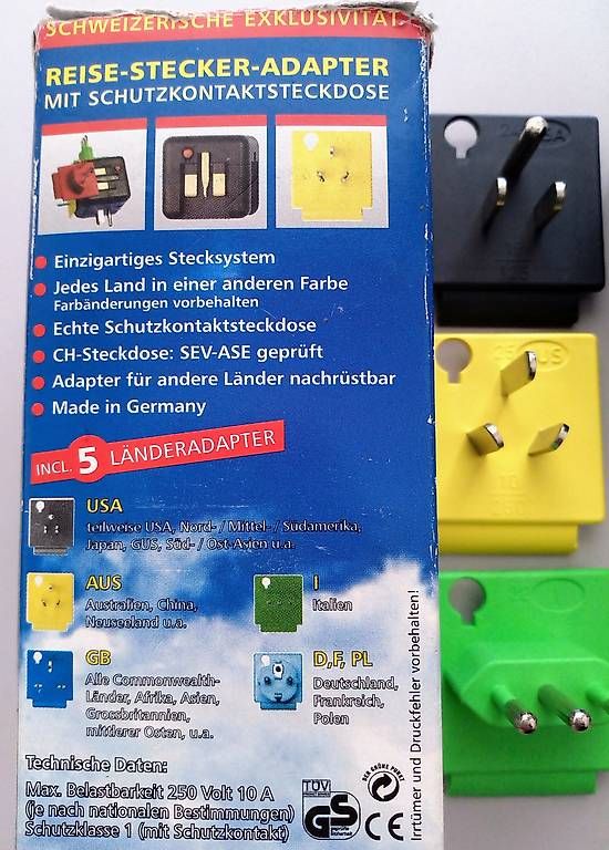 Unità & Adattatore: Reisestecker Adapter – Usato da Giswil venduto da Anubis20 1