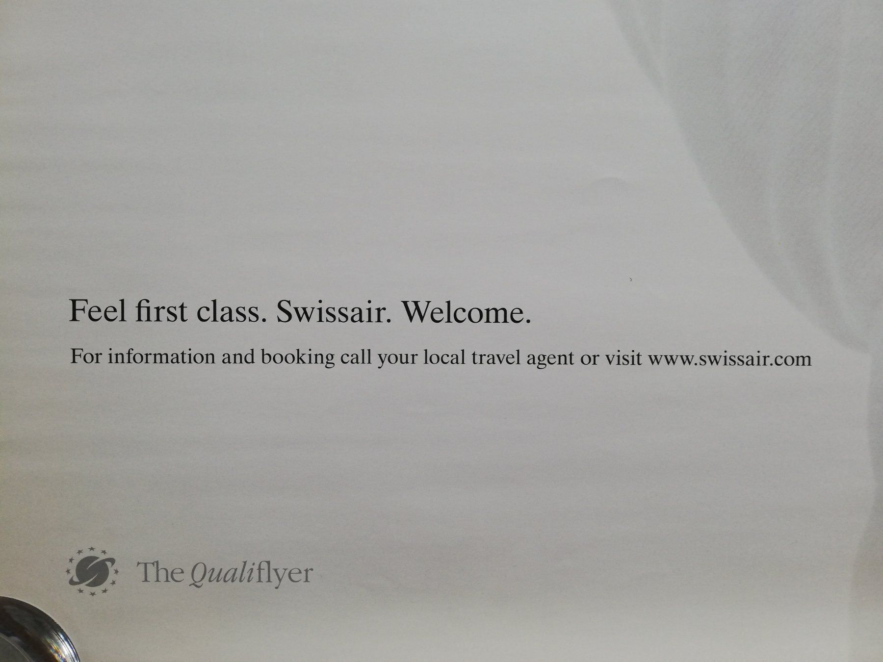 Foto & Immagini: SWISSAIR Qualiflyer First Class DIFFERENCE Poster / Plakat – Usato da Amriswil venduto da Alfaromeo007 1