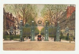 Ansichtskarte Paris, Grille du Parc Monceau, Gestempelt