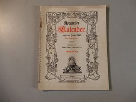 Appenzeller Kalender von 1942 - Seltenes Sammlerstück!