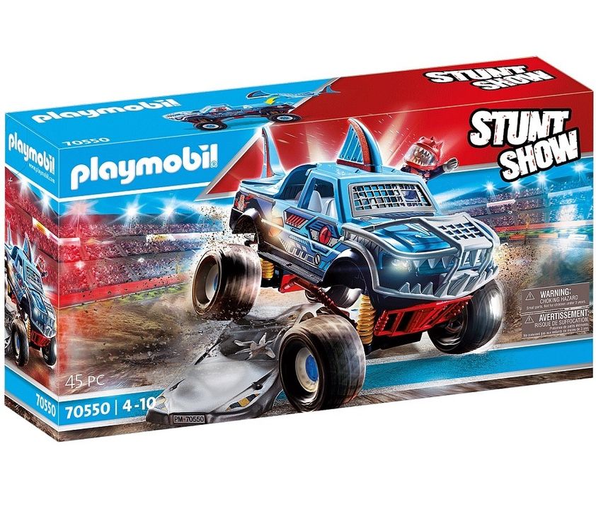 Playmobil Stuntshow 70550 Monster Truck Shark Neu ungeöffnet | Kaufen ...