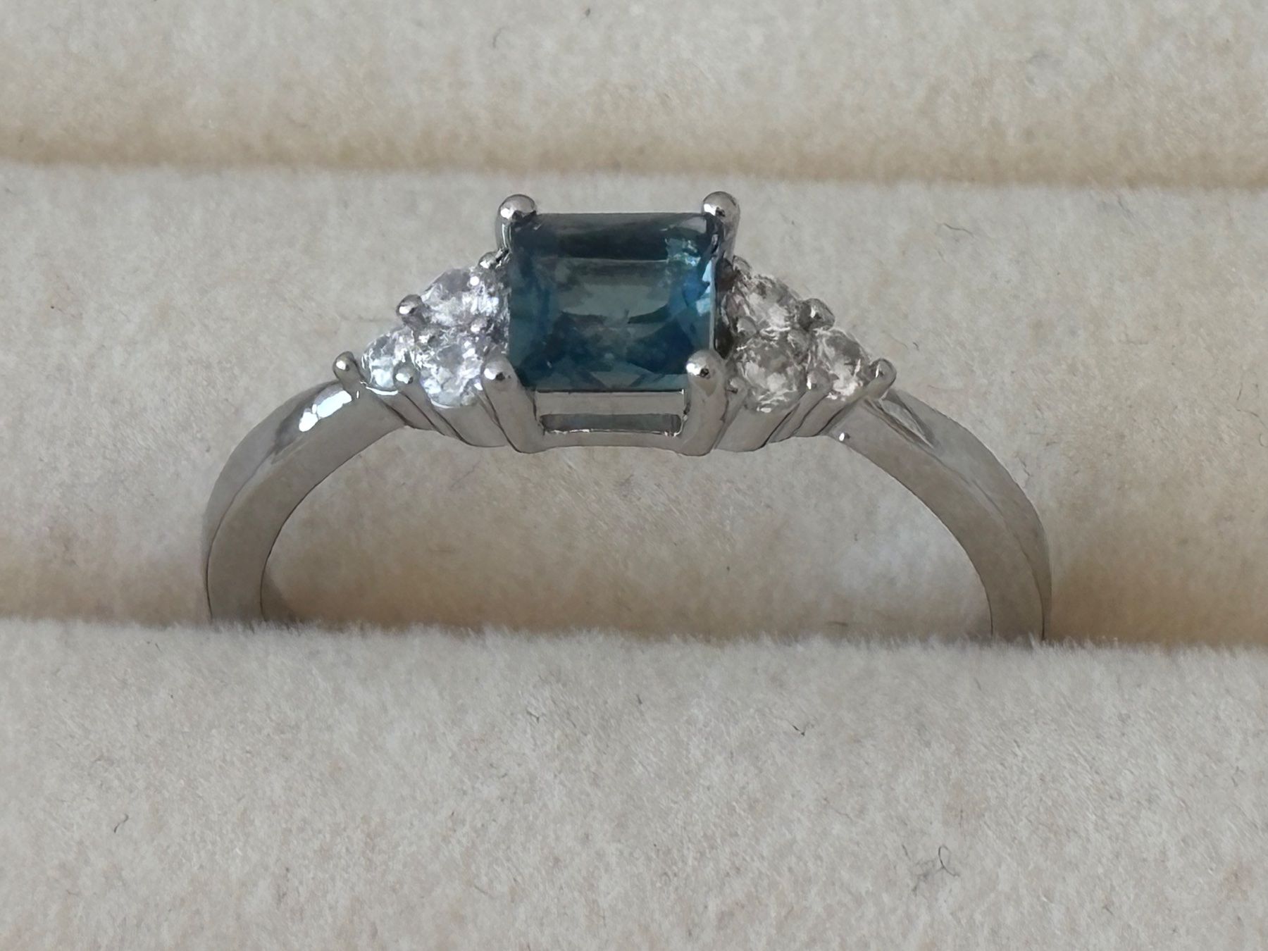Anelli: Luxus Elegante Gr.17/7 Ring Farbe: Silber/blau – Nuovo (secondo la descrizione) da Biel-Bienne venduto da Roserosse13 4