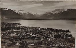 VEVEY - Vue générale et Dents du Midi