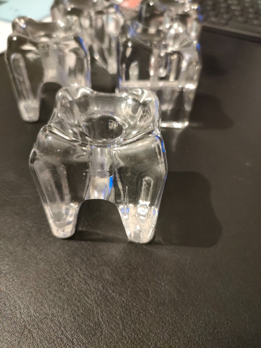Portacandele: Glas Kerzenhalter Set, 5 Stk. – Usato da Wiesendangen venduto da s_er 5