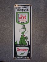 Plaque vintage - Sinclair Dealer & S&H Green Stamps