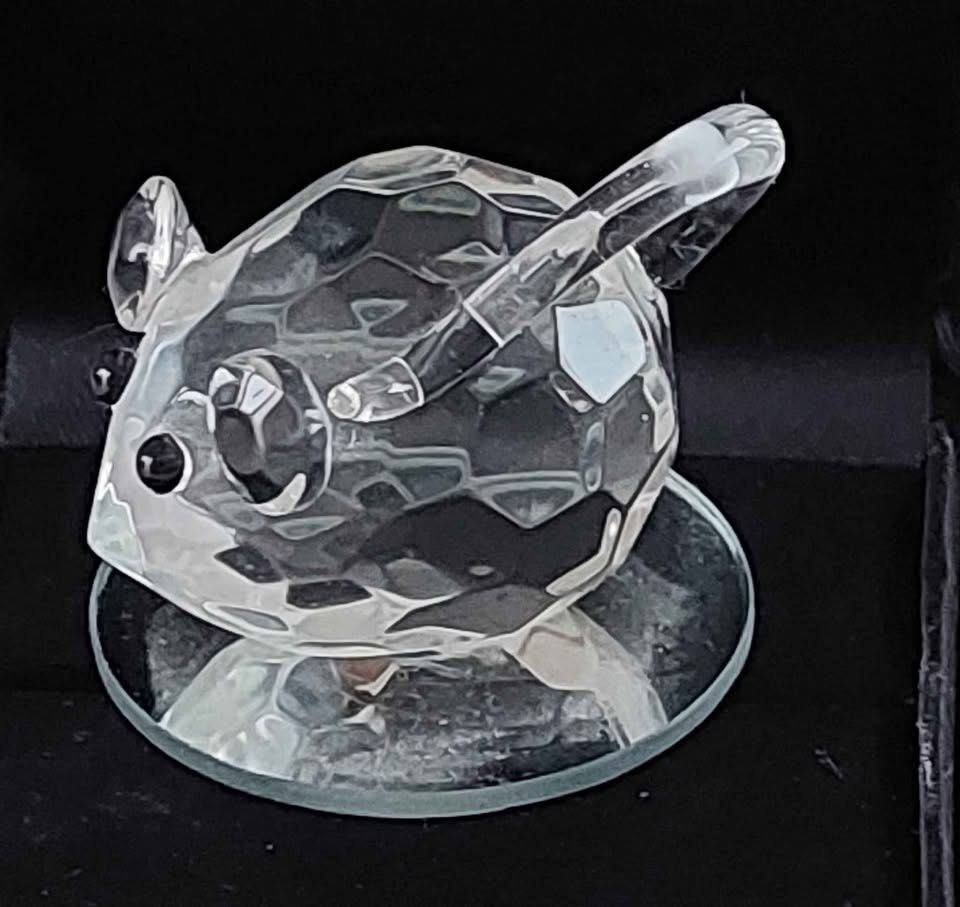 Figuren: Glasmaus, Dekofigur, Geschenkidee, neuwertig – Neu (gemäss Beschreibung) aus Aarburg von Glitzerzauber