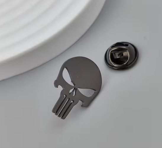 2 Boulons Vis Skull tête de mort métal chrome motos customs et Harley