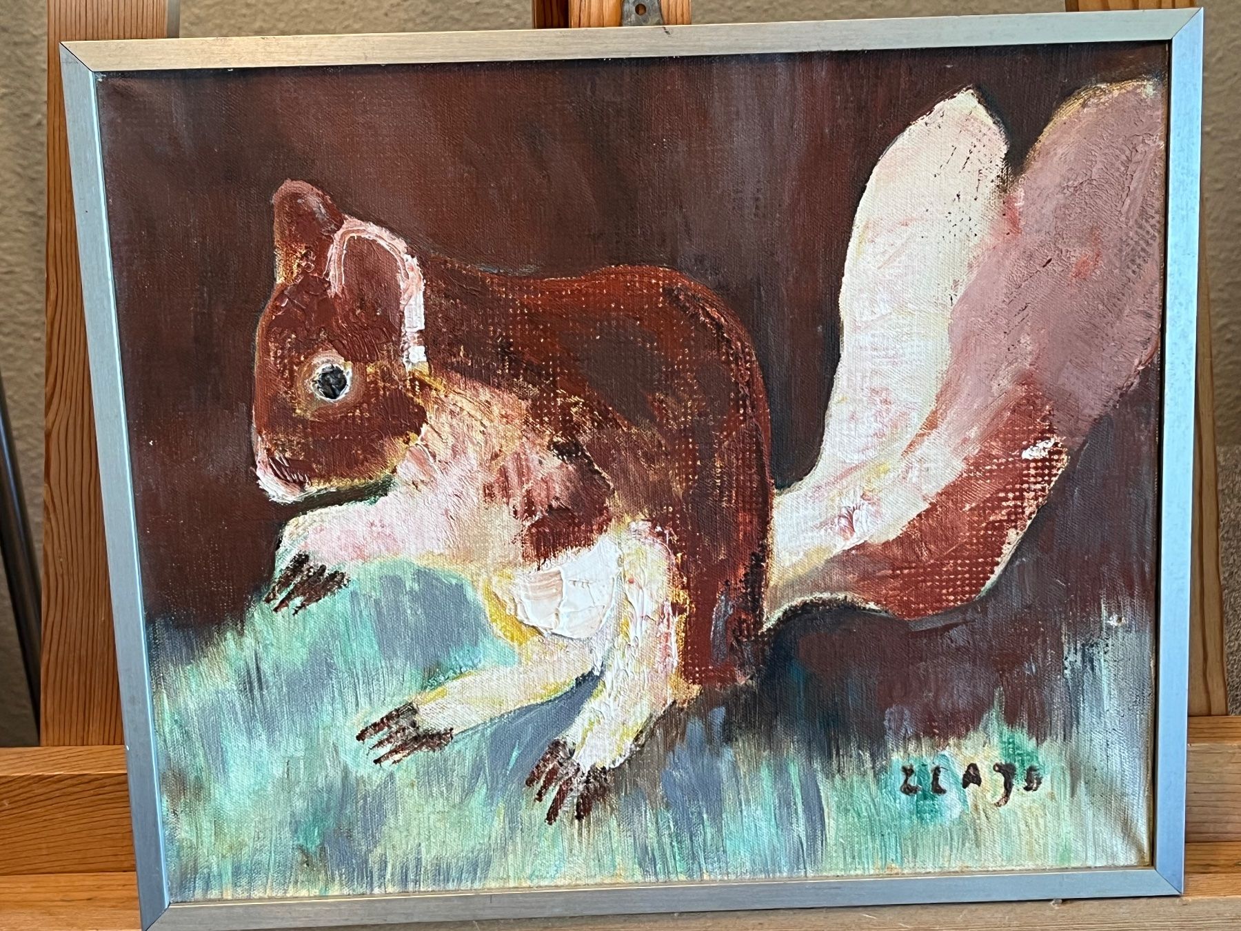 Tableaux: Wunderschönes Eichhörnchen-Gemälde – D'occasion à Basel par Kaffee_und_Kunst