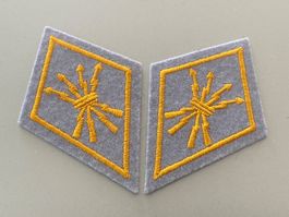 1 Paar Kragenpatten: Uebermittlung - Schweizer Armee