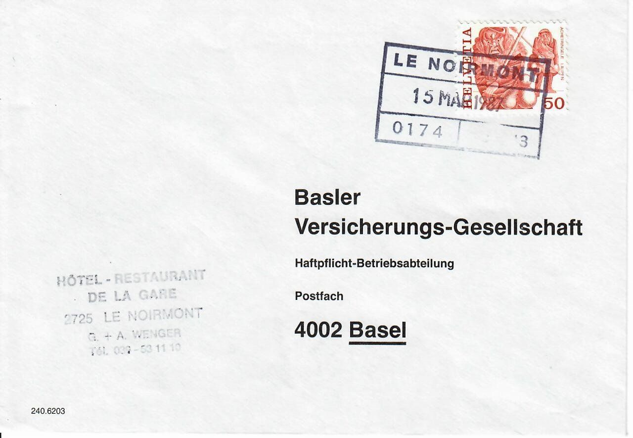 Tous les timbres: Bahnpost Le Noirmont – D'occasion à Hochdorf par Ziegel-16