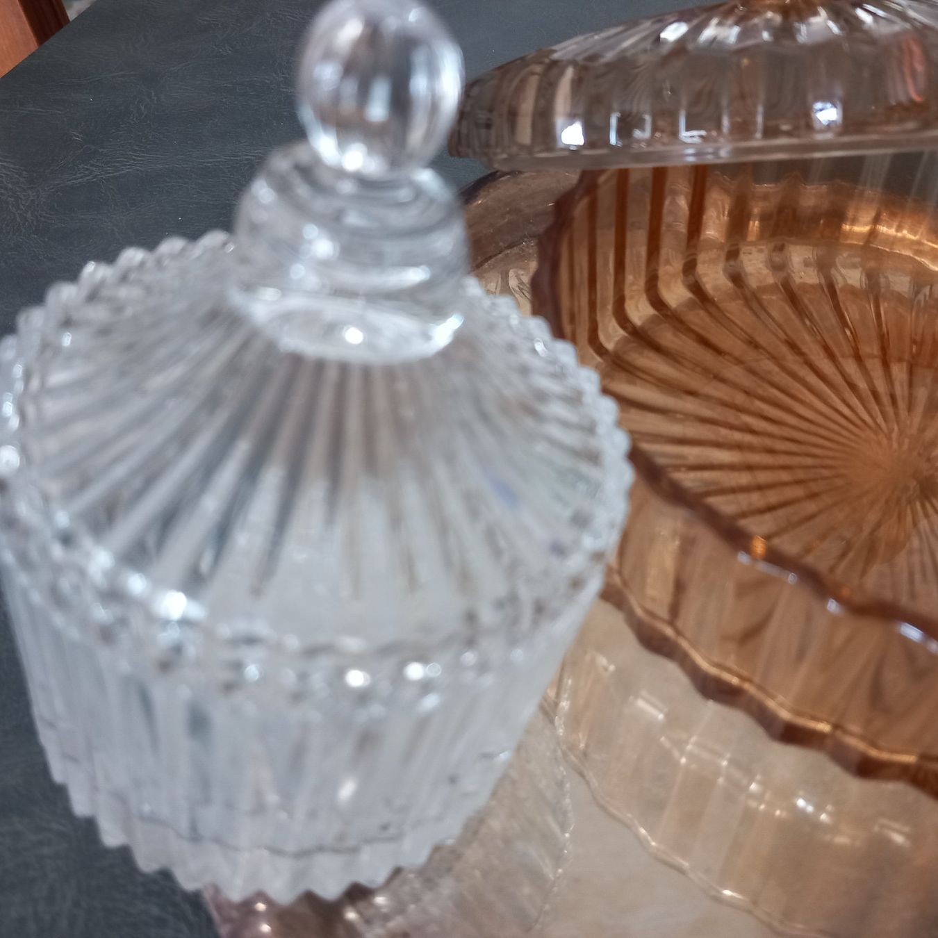 Gläser: Zwei Glas Dosen mit Silber Plateau – Neu (gemäss Beschreibung) aus Aegerten von gismolini 6