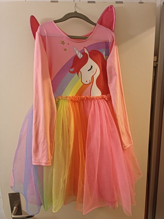 Pastell Einhorn Tutu Kleid: Handgemachtes Geburtstagskostüm