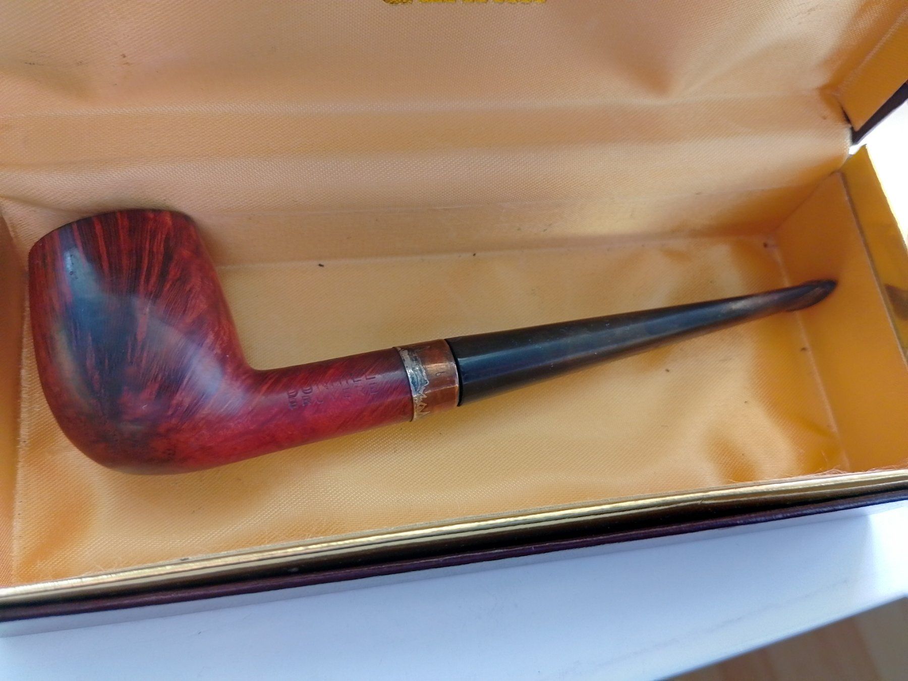 Dunhill Tabakpfeifen & Zubehör: Original Dunhill Pfeife Bruyere mit Silberring & Box! – Gebraucht aus Zürich von 0814 4