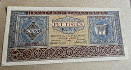 Kroatien 5000 Kuna 1943