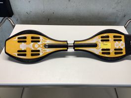 Waveboard gelb schwarz- Wiitergäh