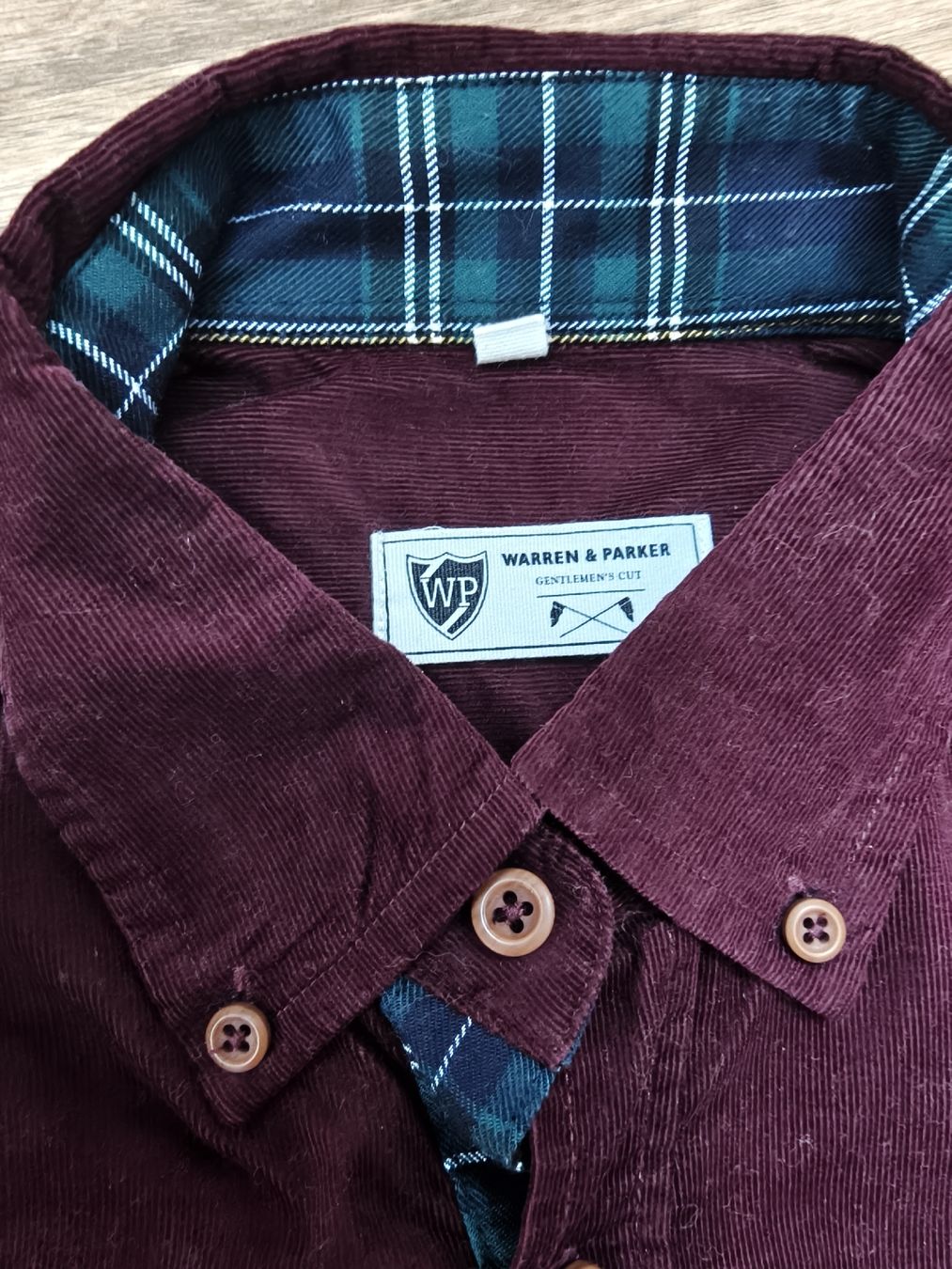 Camicie: Bordeauxrotes Warren & Parker Hemd, Gr. S – Nuovo (secondo la descrizione) da Attinghausen venduto da icelebrindal2 1