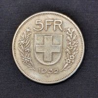 5 Franken (Fünfliber/Silber) 1932
