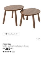 STOCKHOLM IKEA COFFEETABLE 2ST